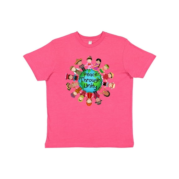 Inktastic Peace Through Unity Youth T-Shirt