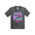 thumbnail image 1 of Inktastic Peace out 3rd Grade with Hearts Arrow and Dots Youth T-Shirt, 1 of 5
