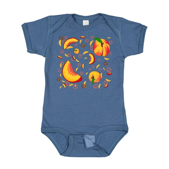 Inktastic Peach Fruit Party Boys or Girls Baby Bodysuit