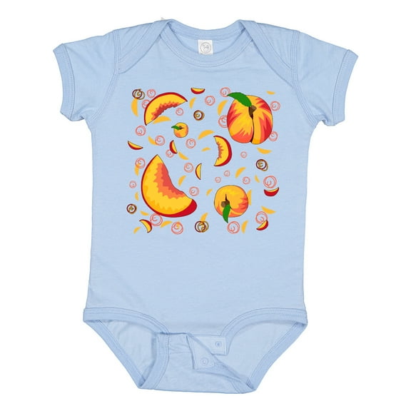 Inktastic Peach Fruit Party Boys or Girls Baby Bodysuit
