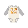 thumbnail image 1 of Inktastic Peach Fruit Party Boys or Girls Long Sleeve Baby Bodysuit, 1 of 5