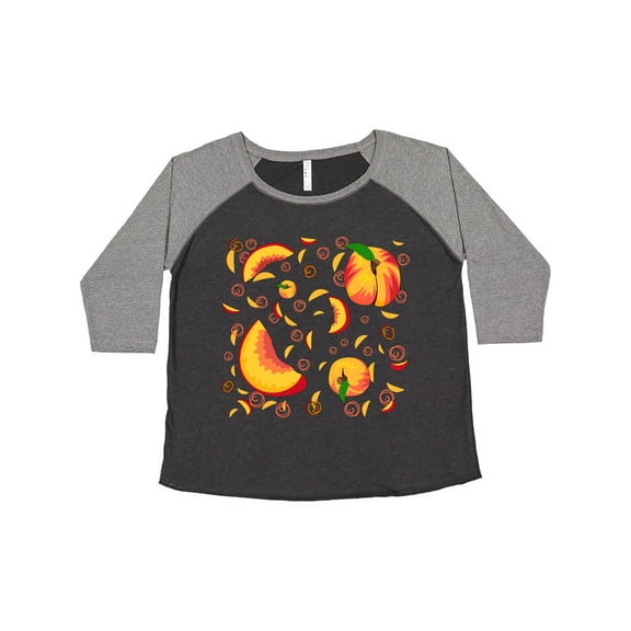 Inktastic Peach Fruit Party Women's Plus Size T-Shirt