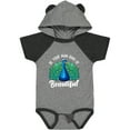 thumbnail image 1 of Inktastic Peacock Girls Baby Bodysuit, 1 of 5