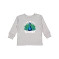 thumbnail image 1 of Inktastic Peacock Girls Long Sleeve Toddler T-Shirt, 1 of 5