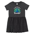 thumbnail image 1 of Inktastic Peacock Girls Toddler Dress, 1 of 5
