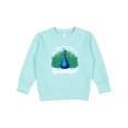 thumbnail image 1 of Inktastic Peacock Toddler Sweatshirt, 1 of 4