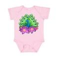 thumbnail image 1 of Inktastic Peacock and Flowers Boys or Girls Baby Bodysuit, 1 of 5