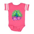 thumbnail image 1 of Inktastic Peacock and Flowers Boys or Girls Baby Bodysuit, 1 of 5