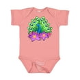thumbnail image 1 of Inktastic Peacock and Flowers Boys or Girls Baby Bodysuit, 1 of 5
