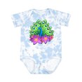 thumbnail image 1 of Inktastic Peacock and Flowers Boys or Girls Baby Bodysuit, 1 of 5