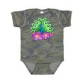 thumbnail image 1 of Inktastic Peacock and Flowers Boys or Girls Baby Bodysuit, 1 of 5