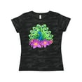 thumbnail image 1 of Inktastic Peacock and flowers Women's T-Shirt, 1 of 5