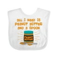 thumbnail image 1 of Inktastic Peanut Butter Spoon Boys or Girls Baby Bib, 1 of 4