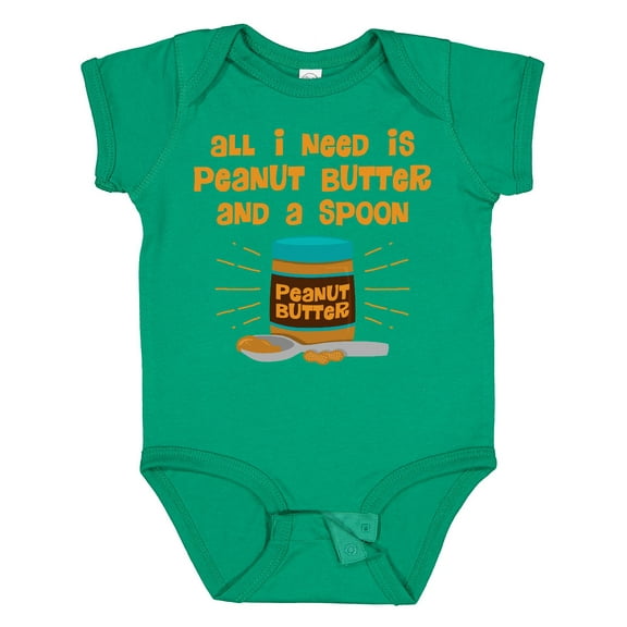 Inktastic Peanut Butter Spoon Boys or Girls Baby Bodysuit
