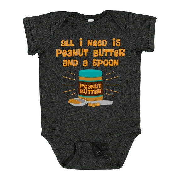 Inktastic Peanut Butter Spoon Boys or Girls Baby Bodysuit