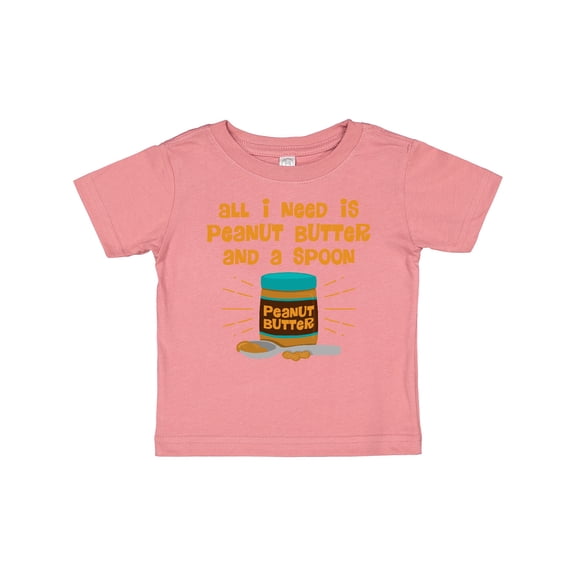 Inktastic Peanut Butter Spoon Boys or Girls Baby T-Shirt