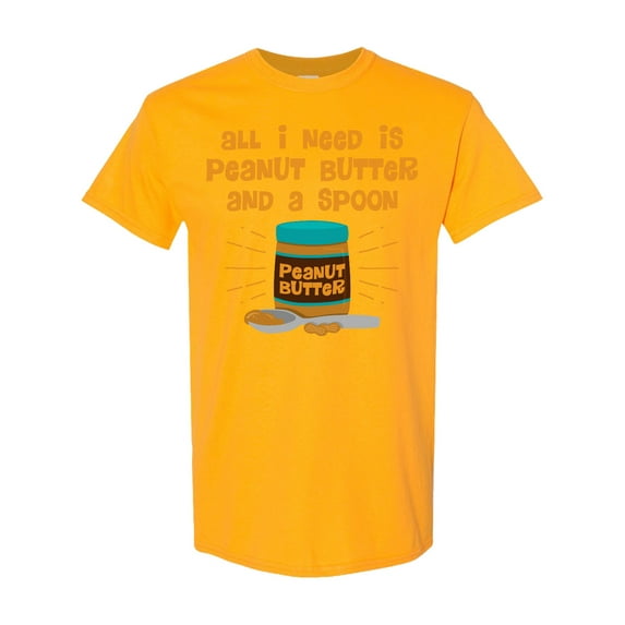 Inktastic Peanut Butter Spoon T-Shirt