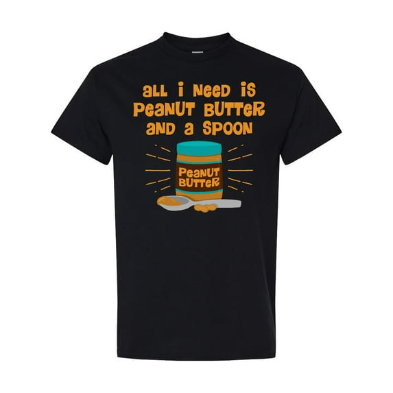 Inktastic Peanut Butter Spoon T-Shirt