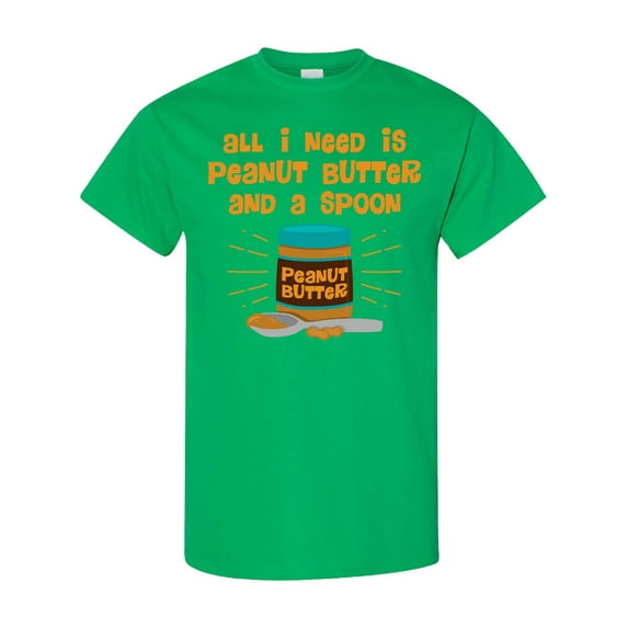 Inktastic Peanut Butter Spoon T-Shirt
