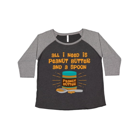 Inktastic Peanut Butter Spoon Women's Plus Size T-Shirt