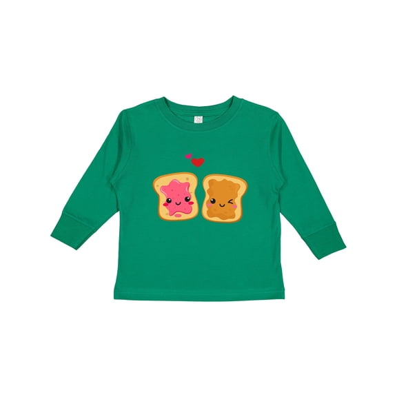 Inktastic Peanut Butter and Jelly Boys or Girls Long Sleeve Toddler T-Shirt