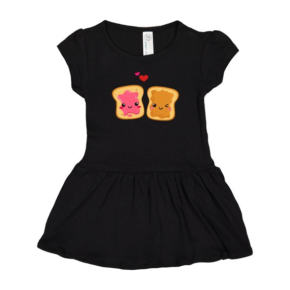 Inktastic Peanut Butter and Jelly Girls Baby Dress