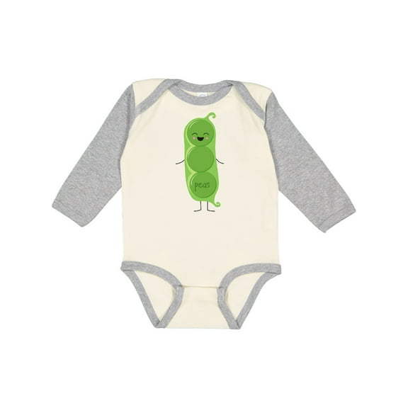 Inktastic Peas Costume Boys or Girls Long Sleeve Baby Bodysuit
