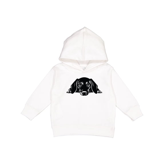 Inktastic Peeking Dachshund Toddler Hoodie