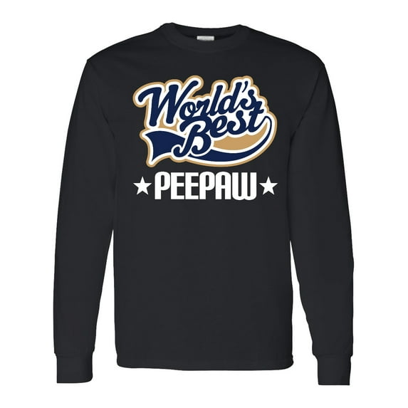 Inktastic Peepaw Grandfather Long Sleeve T-Shirt