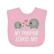 Inktastic Peepaw Grandpa Loves Me Cute Boys or Girls Baby Bib