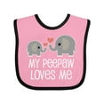 thumbnail image 1 of Inktastic Peepaw Grandpa Loves Me Cute Boys or Girls Baby Bib, 1 of 4