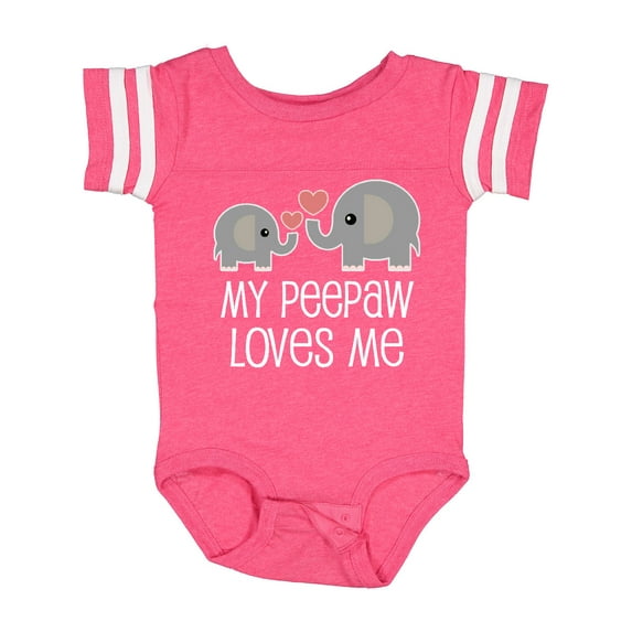 Inktastic Peepaw Grandpa Loves Me Cute Boys or Girls Baby Bodysuit