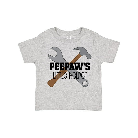 Inktastic Peepaw Grandpa's Little Helper Boys Toddler T-Shirt