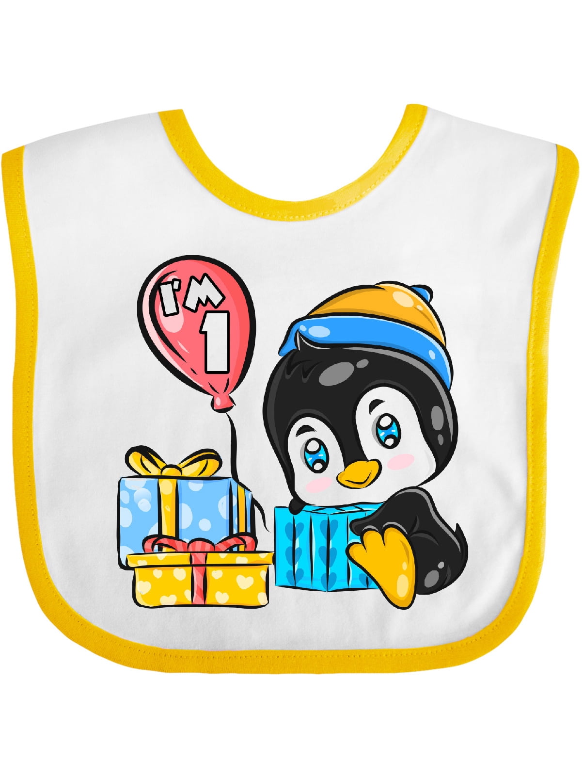 Inktastic Penguin 1st Birthday Boys or Girls Baby Bib - Walmart.com