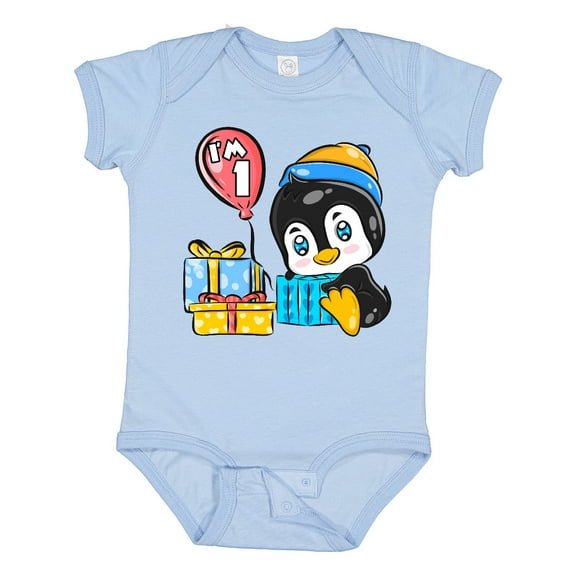 Inktastic Penguin 1st Birthday Boys or Girls Baby Bodysuit