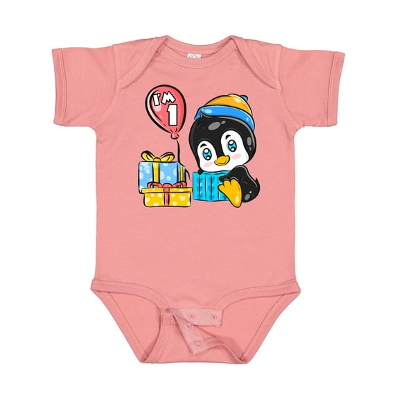 Inktastic Penguin 1st Birthday Boys or Girls Baby Bodysuit