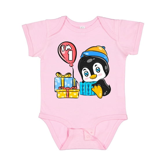Inktastic Penguin 1st Birthday Boys or Girls Baby Bodysuit