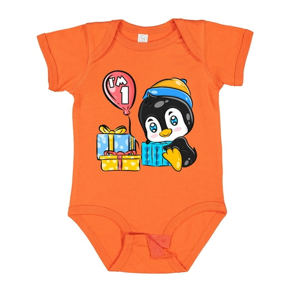 Inktastic Penguin 1st Birthday Boys or Girls Baby Bodysuit