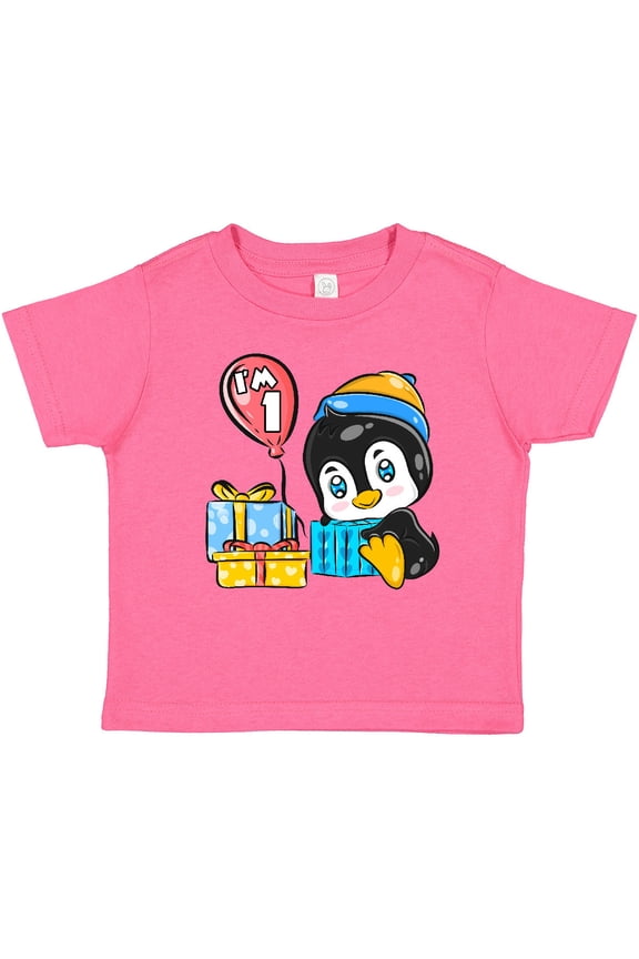 Penguin 1st Birthday Boys or Girls Baby T-Shirt