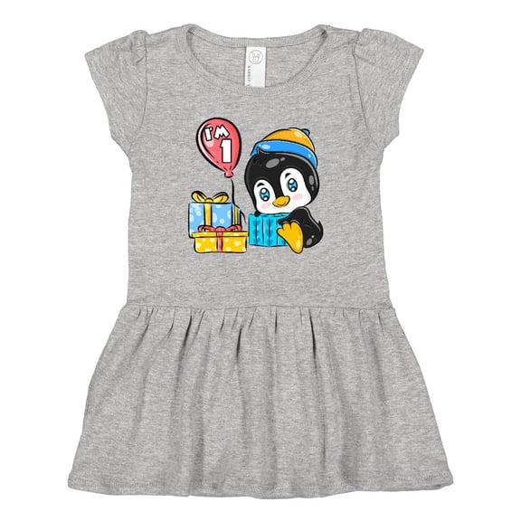Inktastic Penguin 1st Birthday Girls Baby Dress