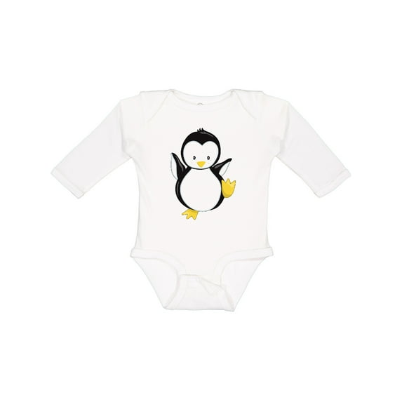 Inktastic Penguin Boys or Girls Long Sleeve Baby Bodysuit