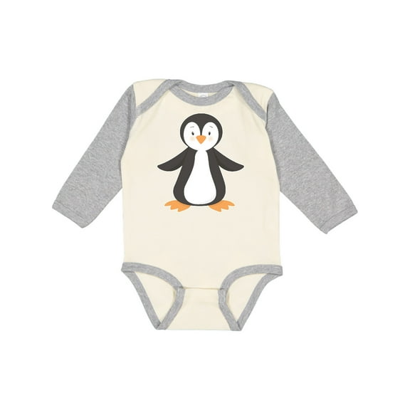 Inktastic Penguin Boys or Girls Long Sleeve Baby Bodysuit