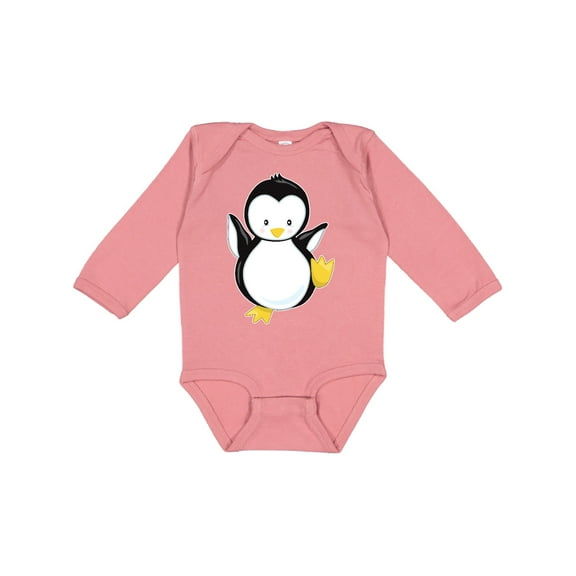 Inktastic Penguin Boys or Girls Long Sleeve Baby Bodysuit