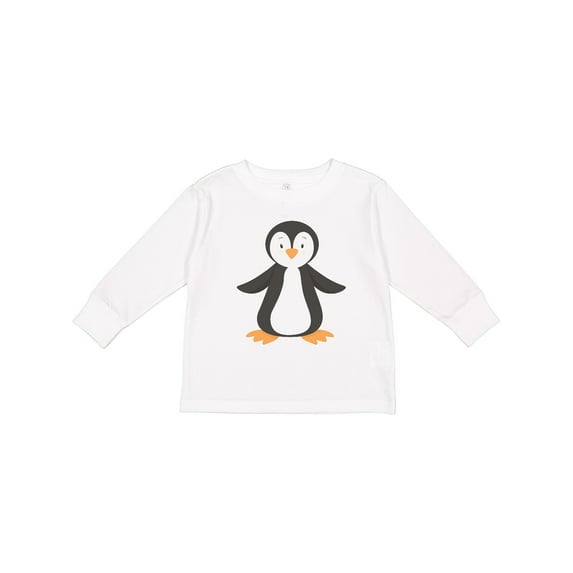 Inktastic Penguin Boys or Girls Long Sleeve Toddler T-Shirt
