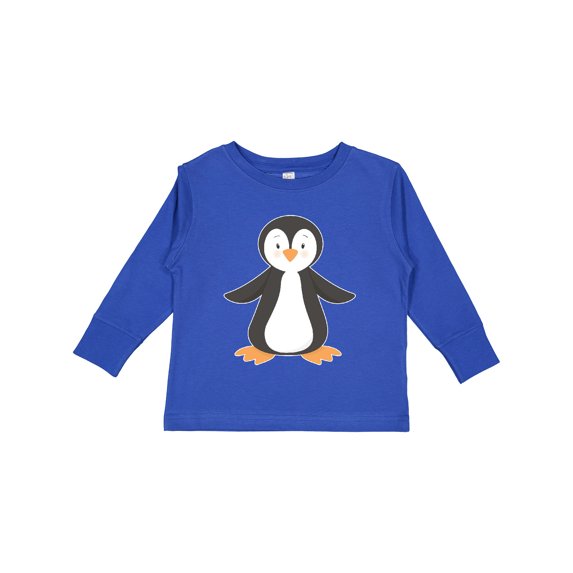 Inktastic Penguin Boys or Girls Long Sleeve Toddler T-Shirt