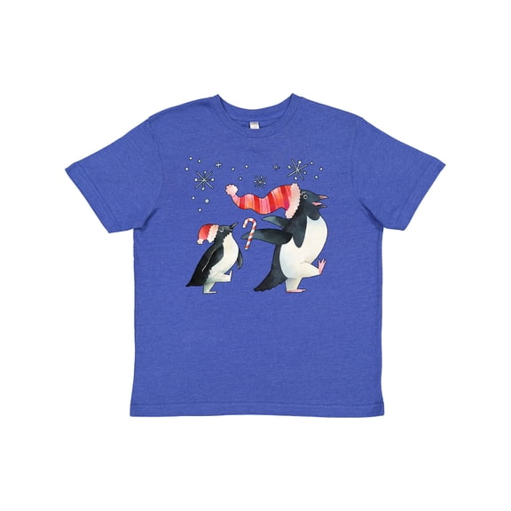 Inktastic Penguin Christmas Holiday March Youth T-Shirt
