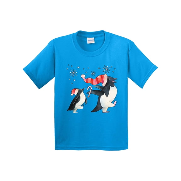 Inktastic Penguin Christmas Holiday March Youth T-Shirt
