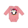 thumbnail image 1 of Inktastic Penguin Girl Snowflakes Girls Long Sleeve Baby Bodysuit, 1 of 5