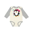thumbnail image 1 of Inktastic Penguin Girl Snowflakes Girls Long Sleeve Baby Bodysuit, 1 of 5