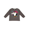 thumbnail image 1 of Inktastic Penguin Girl Snowflakes Girls Long Sleeve Toddler T-Shirt, 1 of 5
